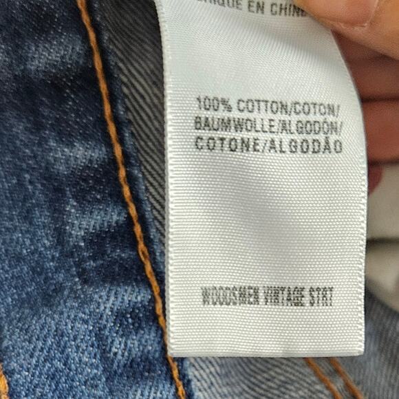 Lucky Brand by Gene Montesano "Woodsman Vintage" Straight Leg Jeans 38 Reg Mens - Picture 5 of 11